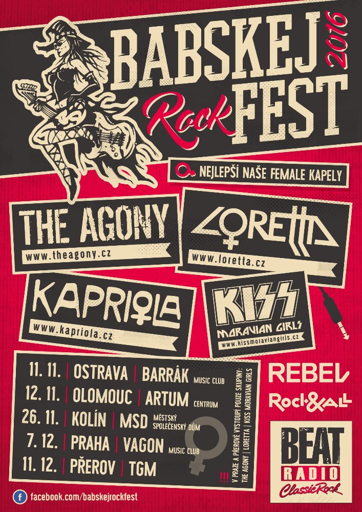 Plakát: Babskej Rockfest