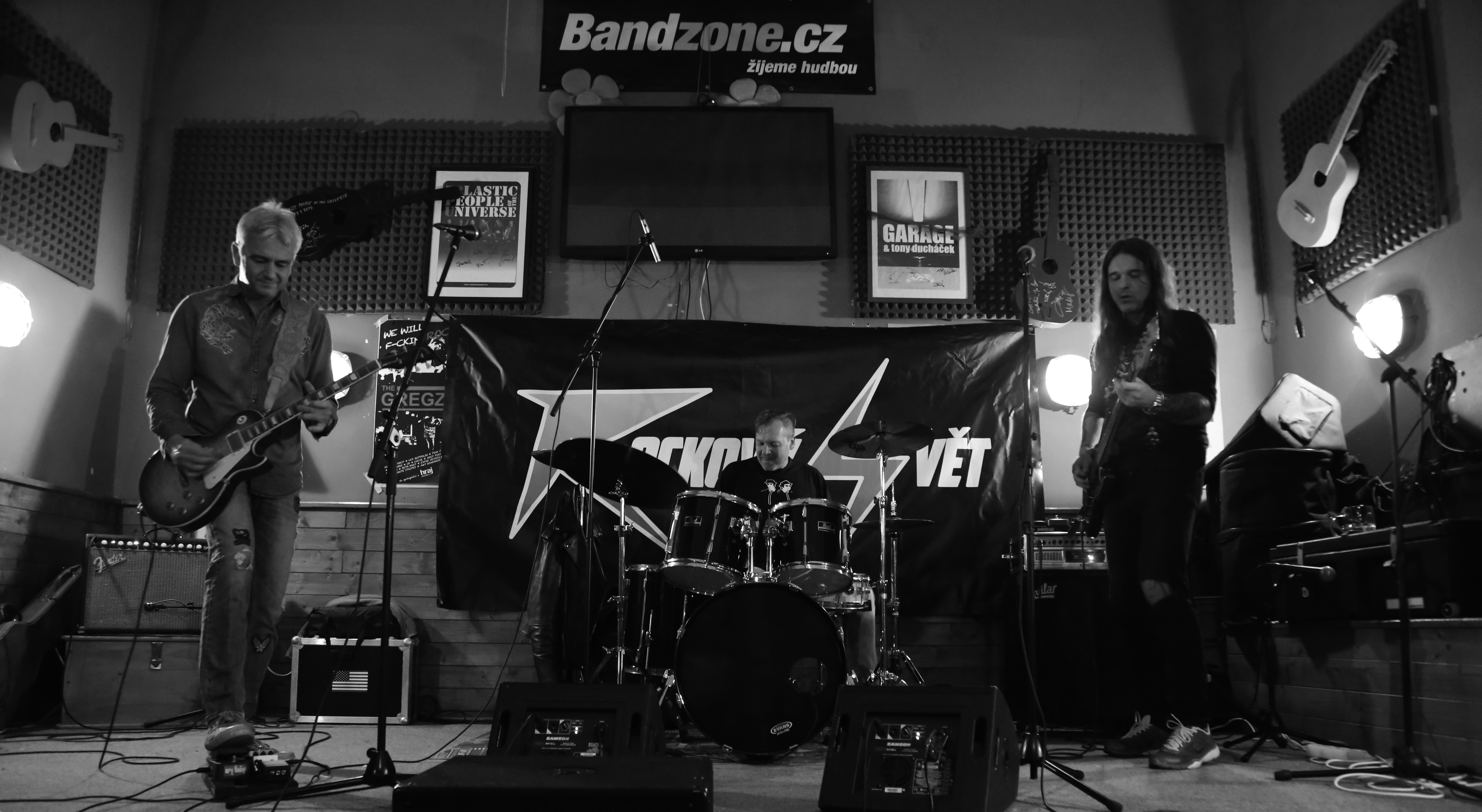 Blues Amplified - zleva: Jindřich Musil, Pavel Razím, Jan Holeček